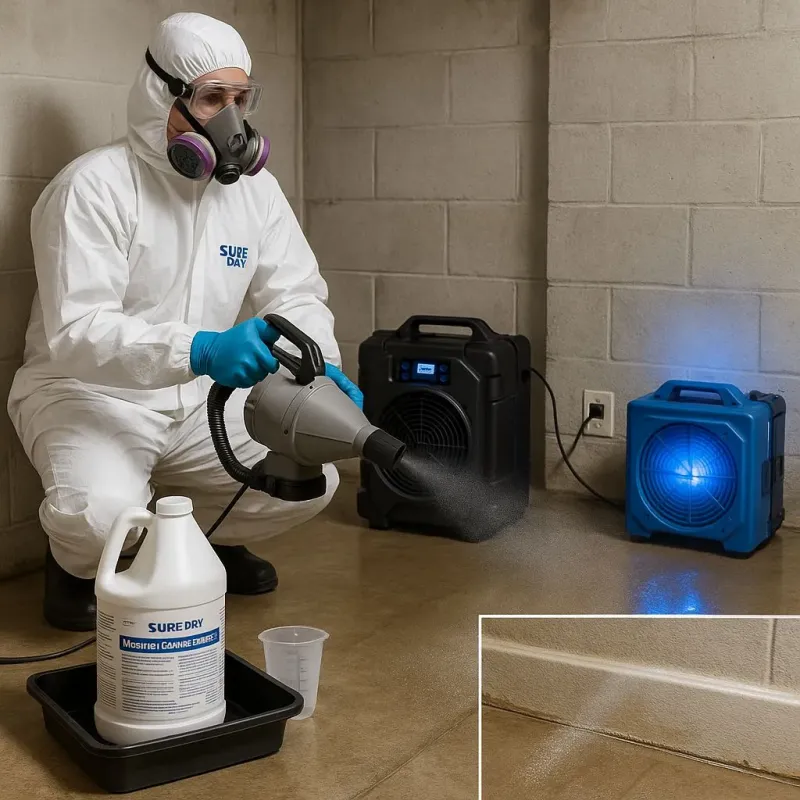 Sanitization and Odor Removal process in McGuire AFB, NJ